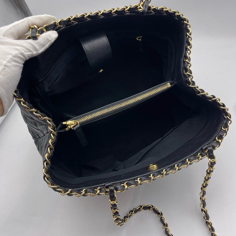 Chanel 香奈儿 购物袋链条tote包-6