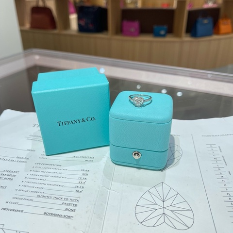 Tiffany蒂夫尼钻戒爱心订婚戒指