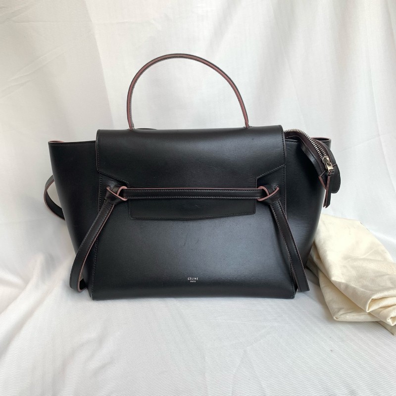 CELINE 黑色全皮鯰魚 底長28-0
