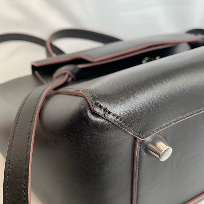 CELINE 黑色全皮鯰魚 底長28-5