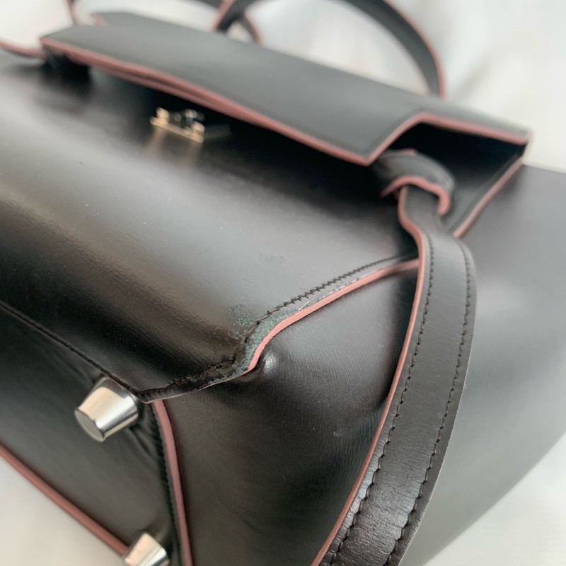 CELINE 黑色全皮鯰魚 底長28-6