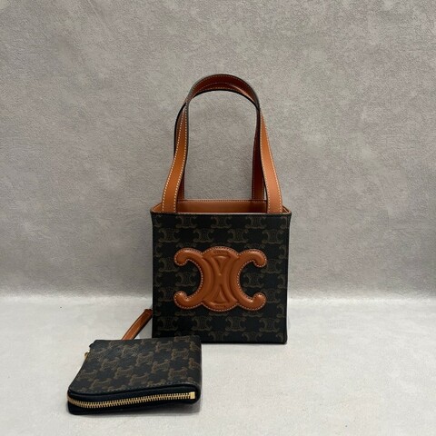 Celine Cube凱旋門老花立體方盒子包手提包