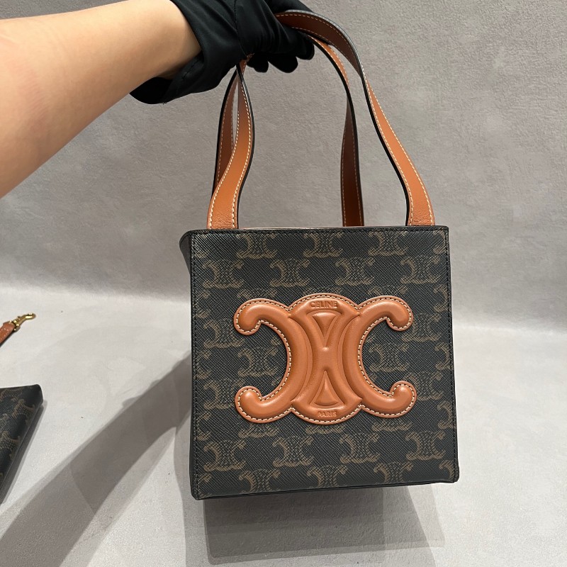 Celine Cube凱旋門老花立體方盒子包手提包-1