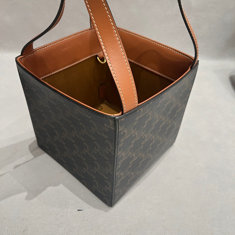 Celine Cube凱旋門老花立體方盒子包手提包-7