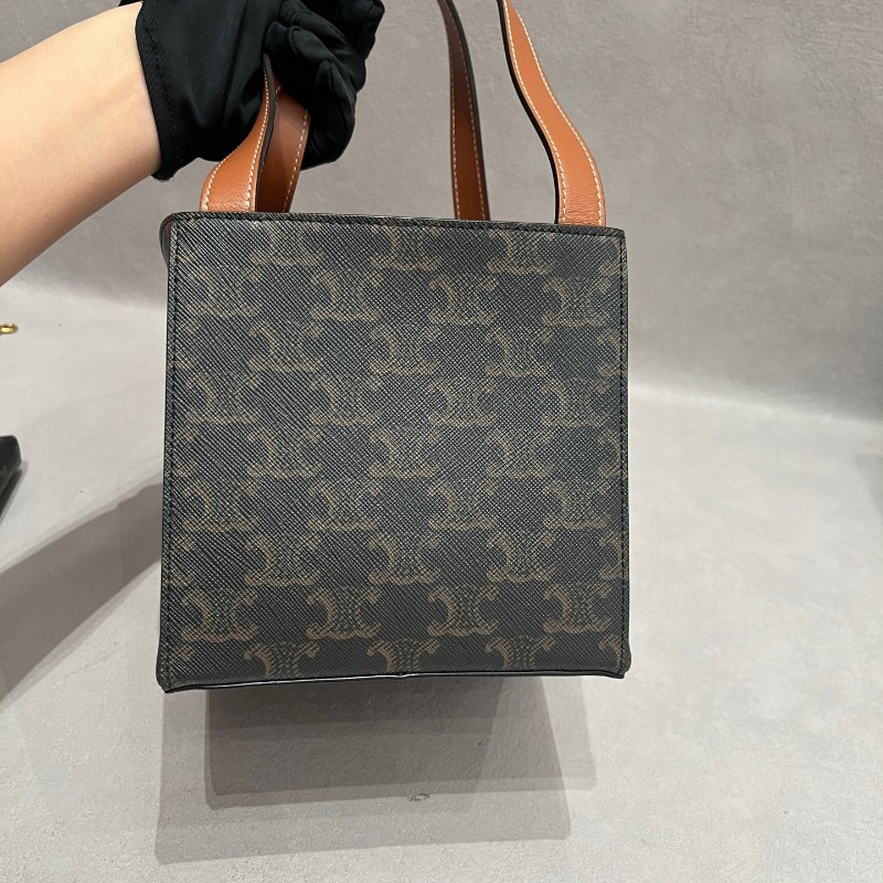 Celine Cube凱旋門老花立體方盒子包手提包-9