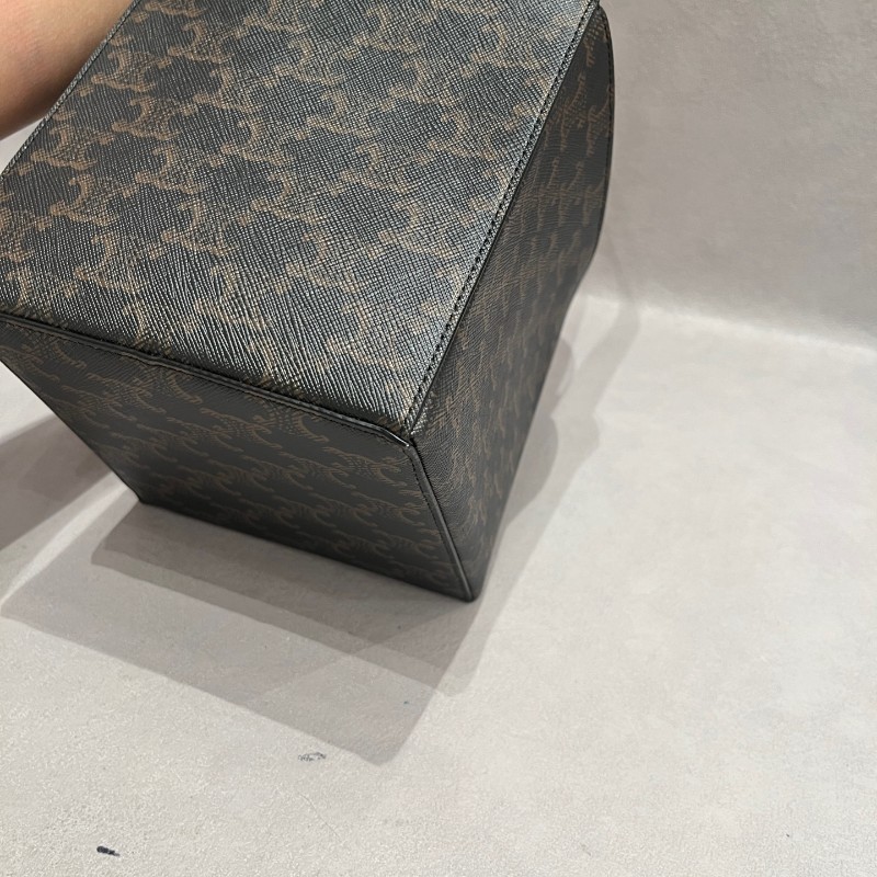 Celine Cube凱旋門老花立體方盒子包手提包-11