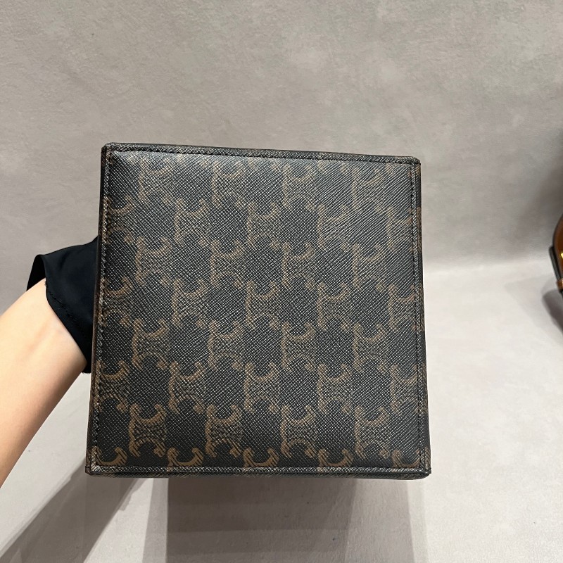 Celine Cube凱旋門老花立體方盒子包手提包-12