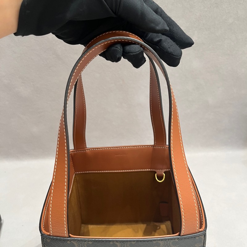 Celine Cube凱旋門老花立體方盒子包手提包-14