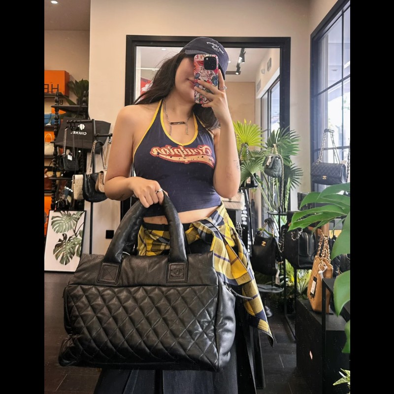 新到🖤Chanel coco cocoon太空系列羽絨托特包-1