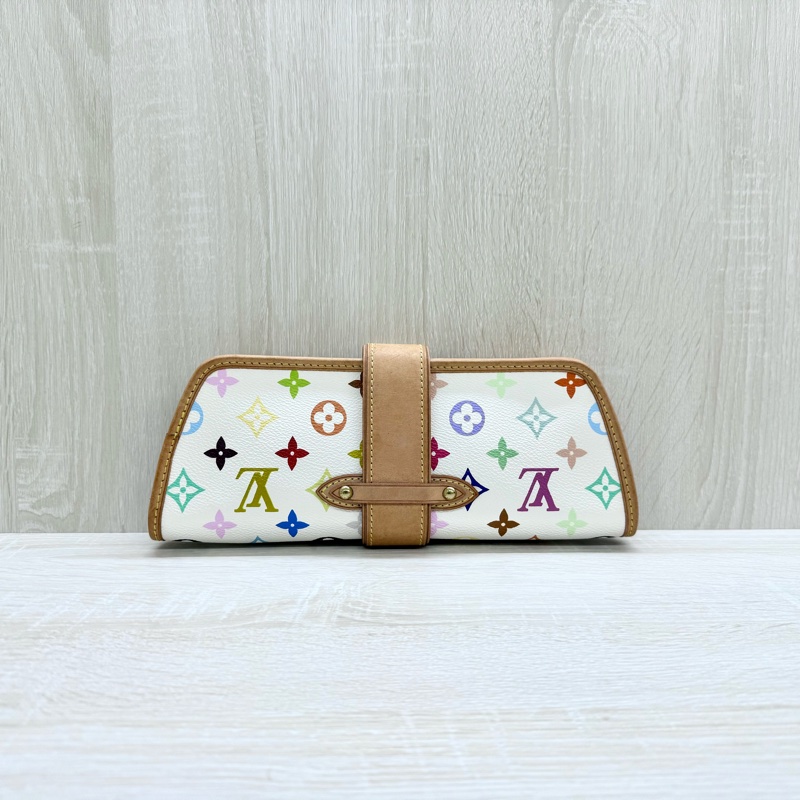 LV白彩插釦晚宴腋下包M40049-1