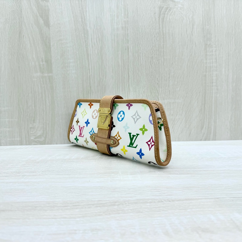 LV白彩插釦晚宴腋下包M40049-2