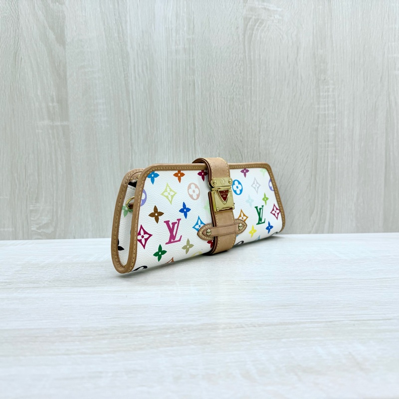 LV白彩插釦晚宴腋下包M40049-3