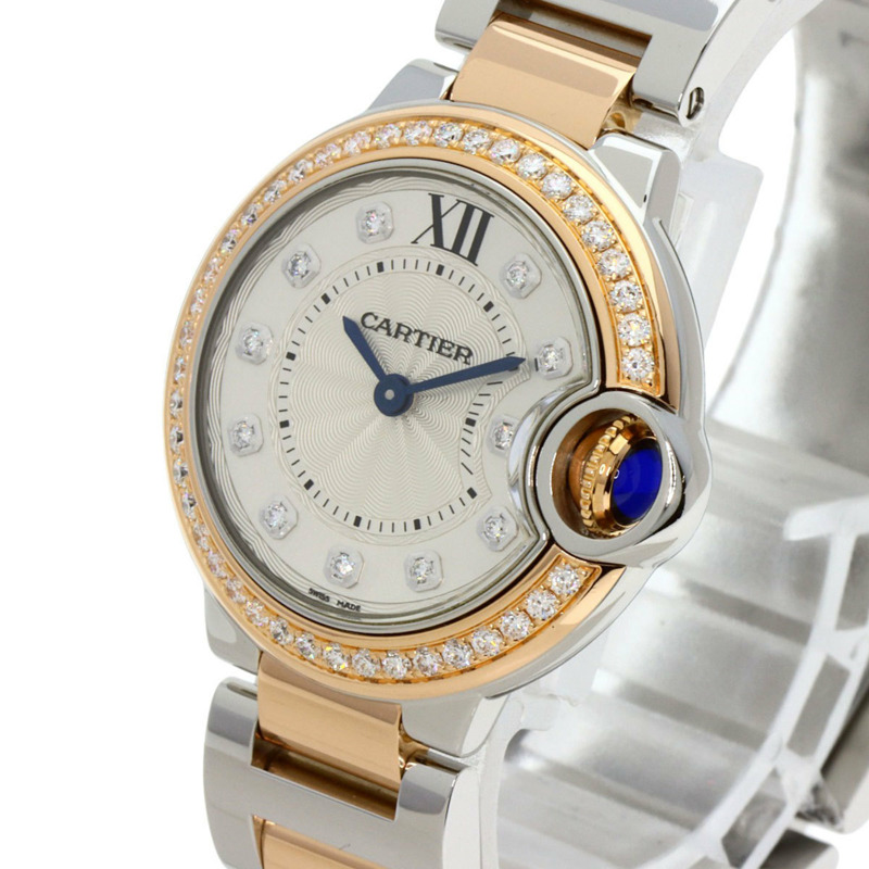 卡地亞 W3BB0009 藍氣球系列 28 毫米精鋼/SSx18KPG 女士腕錶-2