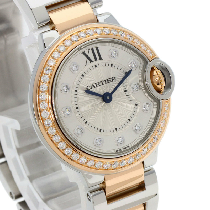 卡地亞 W3BB0009 藍氣球系列 28 毫米精鋼/SSx18KPG 女士腕錶-3