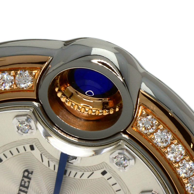 卡地亞 W3BB0009 藍氣球系列 28 毫米精鋼/SSx18KPG 女士腕錶-8