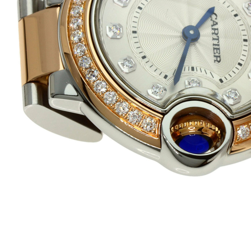 卡地亞 W3BB0009 藍氣球系列 28 毫米精鋼/SSx18KPG 女士腕錶-14