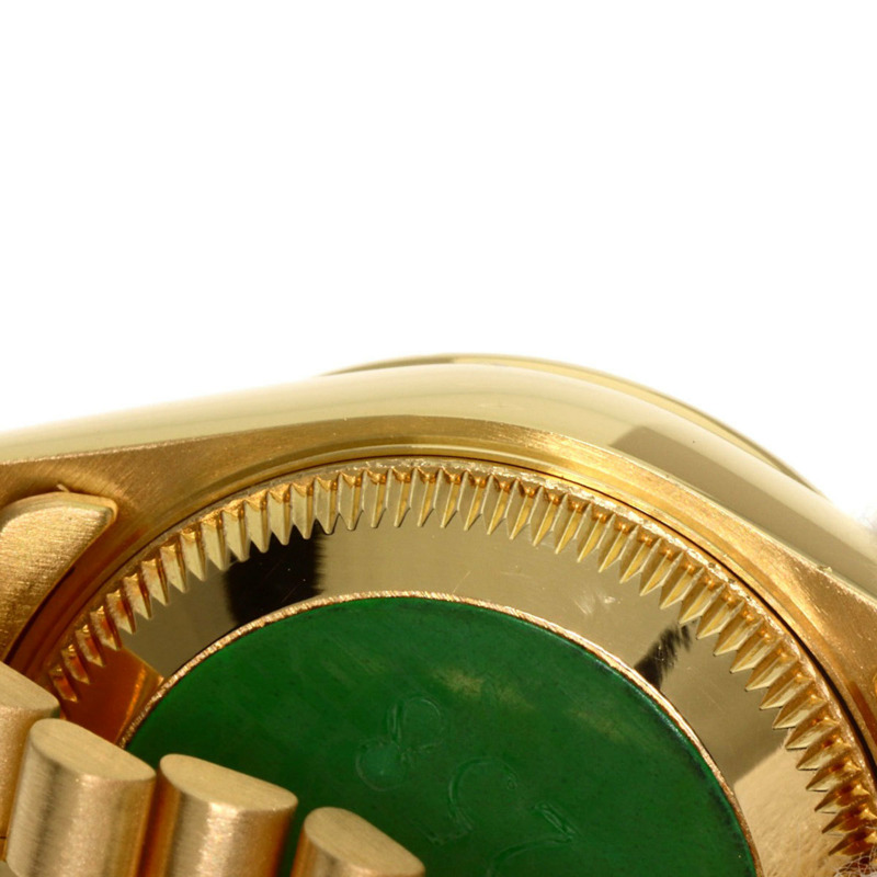 Rolex 69258G Datejust 錶圈鑲嵌 10 顆鑽石，18K 黃金/18KYG/鑽石女士腕錶-21