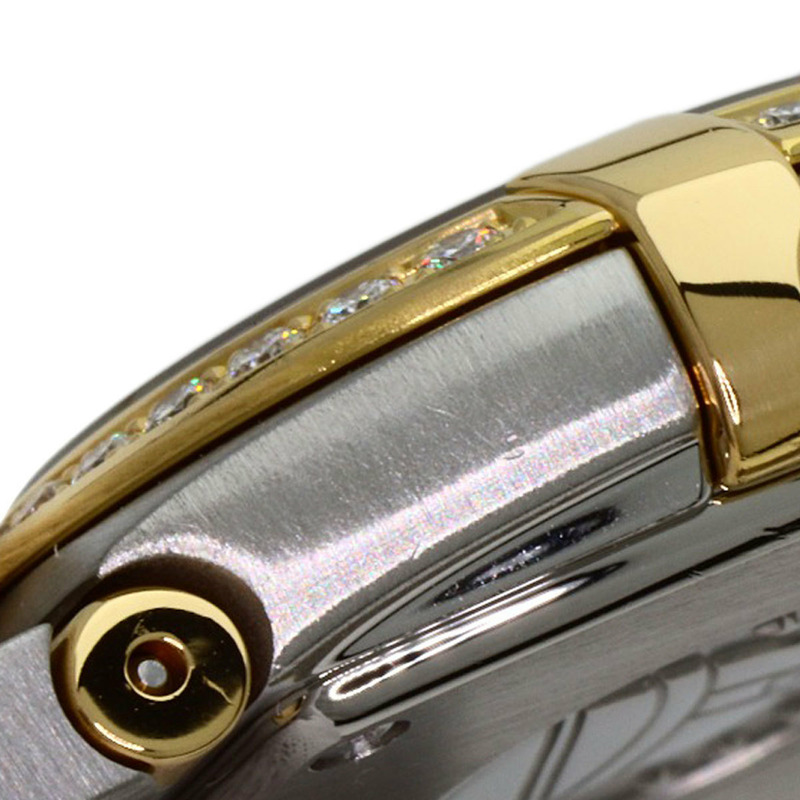 歐米茄 123.25.24.60.55.003 星座系列迷你磨砂鑲鑽腕錶，精鋼/18K黃金錶殼，鑲鑽，女款-11