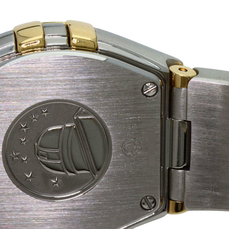 歐米茄 123.25.24.60.55.003 星座系列迷你磨砂鑲鑽腕錶，精鋼/18K黃金錶殼，鑲鑽，女款-21