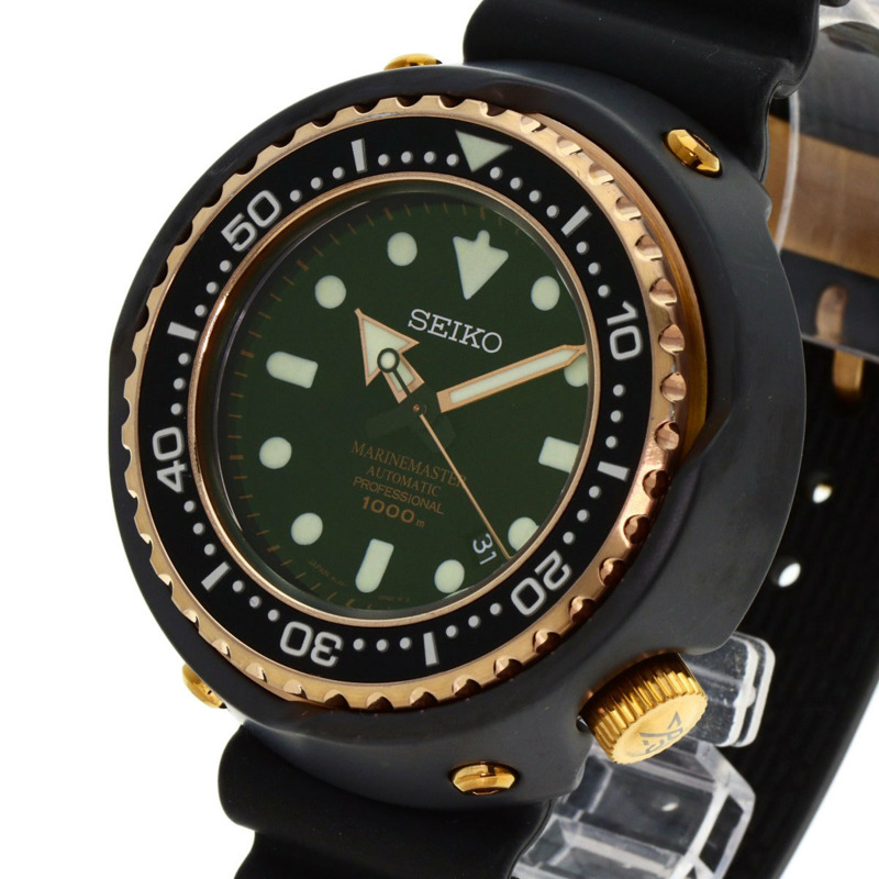 精工 SBDX014 8L35-00H0 Prospex Marine Star 男士腕錶，鈦金屬/橡膠錶帶-2