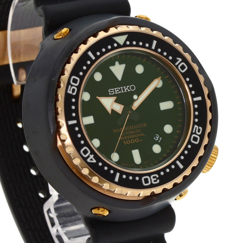 精工 SBDX014 8L35-00H0 Prospex Marine Star 男士腕錶，鈦金屬/橡膠錶帶-3