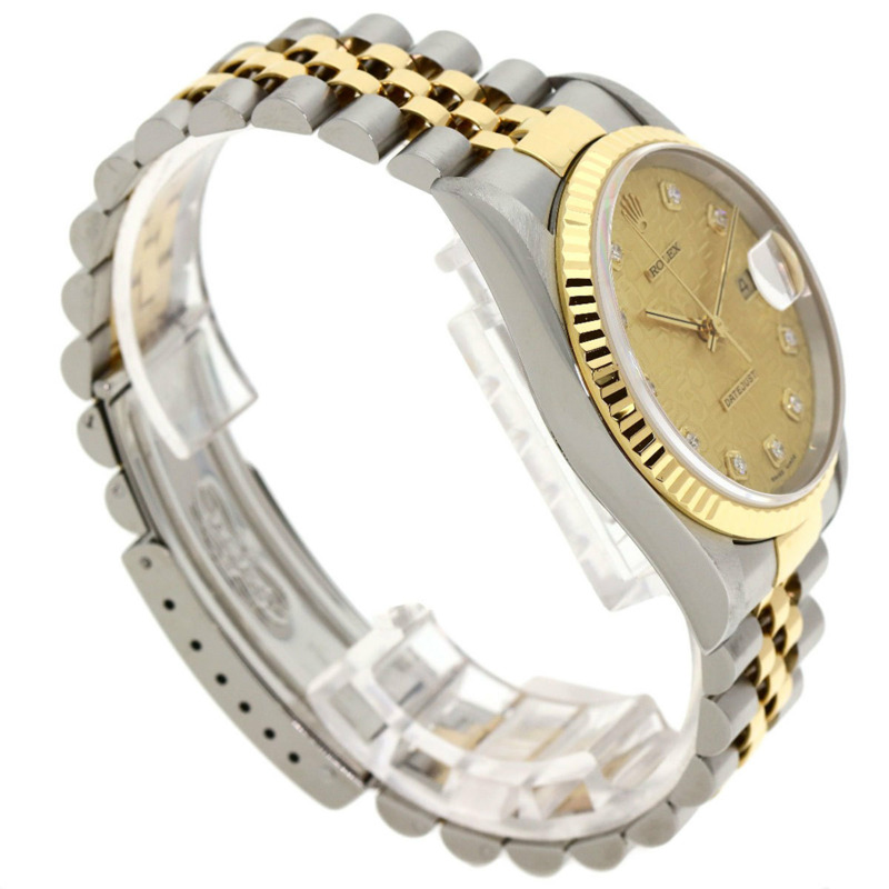 勞力士 16233G Datejust 10P 鑲鑽腕錶 不鏽鋼/SSx18K黃金/18K黃金 男士勞力士-1