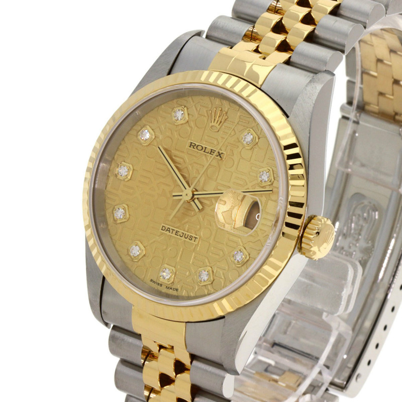 勞力士 16233G Datejust 10P 鑲鑽腕錶 不鏽鋼/SSx18K黃金/18K黃金 男士勞力士-2