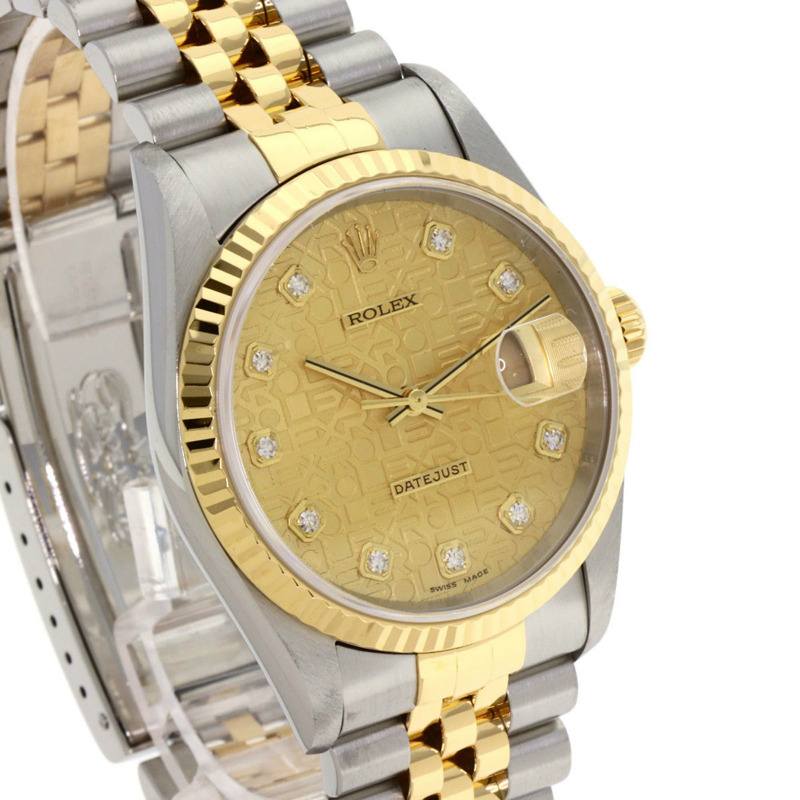 勞力士 16233G Datejust 10P 鑲鑽腕錶 不鏽鋼/SSx18K黃金/18K黃金 男士勞力士-3