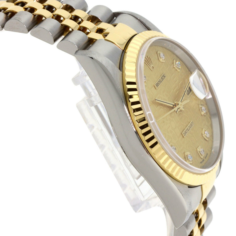 勞力士 16233G Datejust 10P 鑲鑽腕錶 不鏽鋼/SSx18K黃金/18K黃金 男士勞力士-5