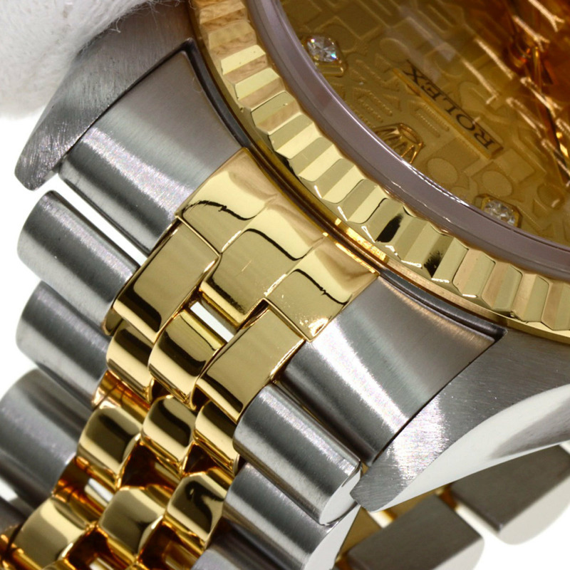 勞力士 16233G Datejust 10P 鑲鑽腕錶 不鏽鋼/SSx18K黃金/18K黃金 男士勞力士-14