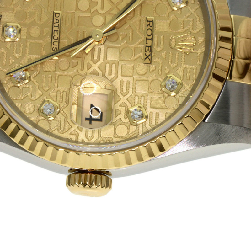 勞力士 16233G Datejust 10P 鑲鑽腕錶 不鏽鋼/SSx18K黃金/18K黃金 男士勞力士-21