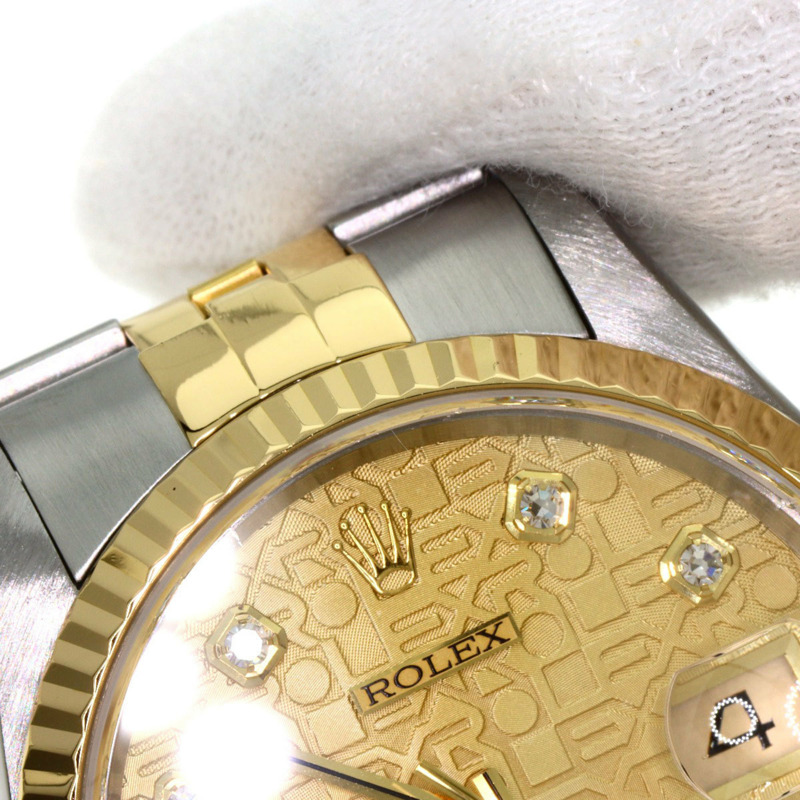 勞力士 16233G Datejust 10P 鑲鑽腕錶 不鏽鋼/SSx18K黃金/18K黃金 男士勞力士-23