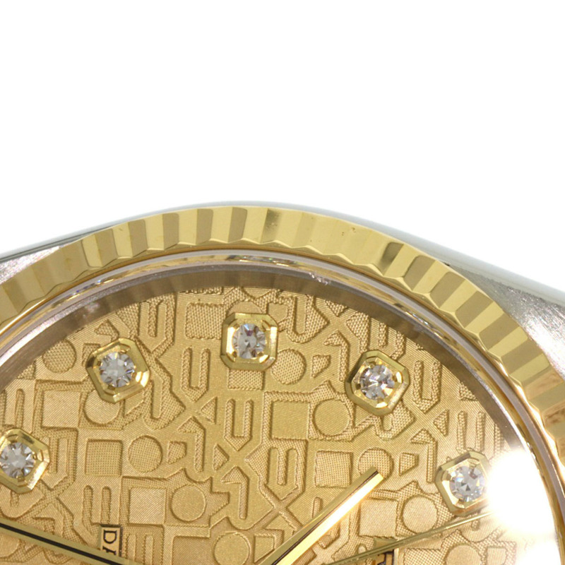 勞力士 16233G Datejust 10P 鑲鑽腕錶 不鏽鋼/SSx18K黃金/18K黃金 男士勞力士-24