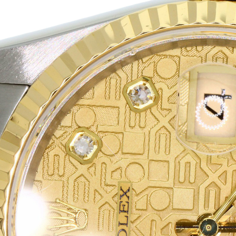 勞力士 16233G Datejust 10P 鑲鑽腕錶 不鏽鋼/SSx18K黃金/18K黃金 男士勞力士-25