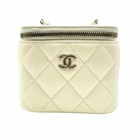 【美收精品】CHANEL 白色足球Mini Vanity C-42