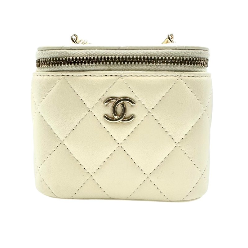 【美收精品】CHANEL 白色足球Mini Vanity C-42-0
