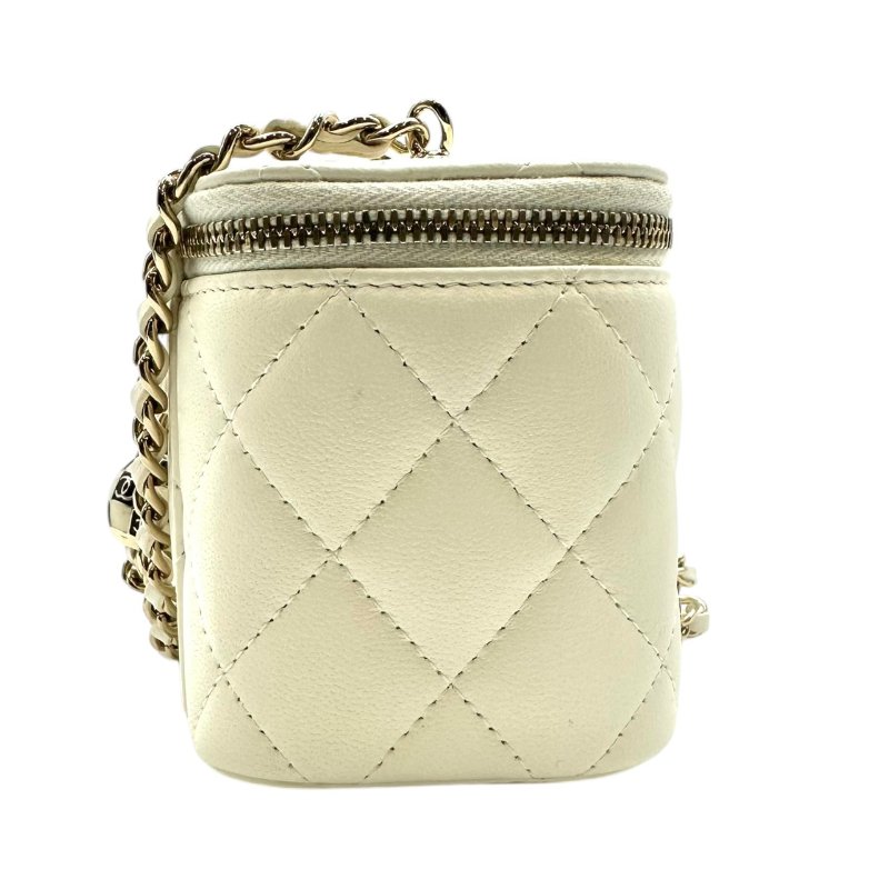 【美收精品】CHANEL 白色足球Mini Vanity C-42-3