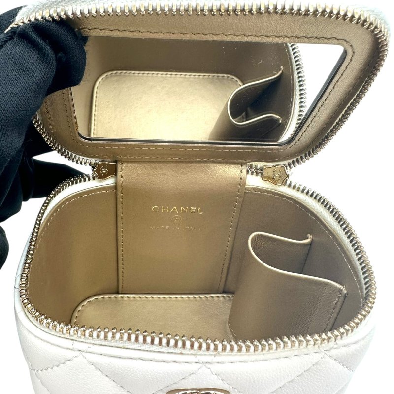 【美收精品】CHANEL 白色足球Mini Vanity C-42-7