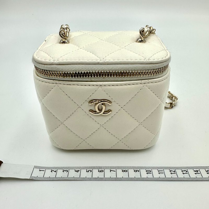 【美收精品】CHANEL 白色足球Mini Vanity C-42-12