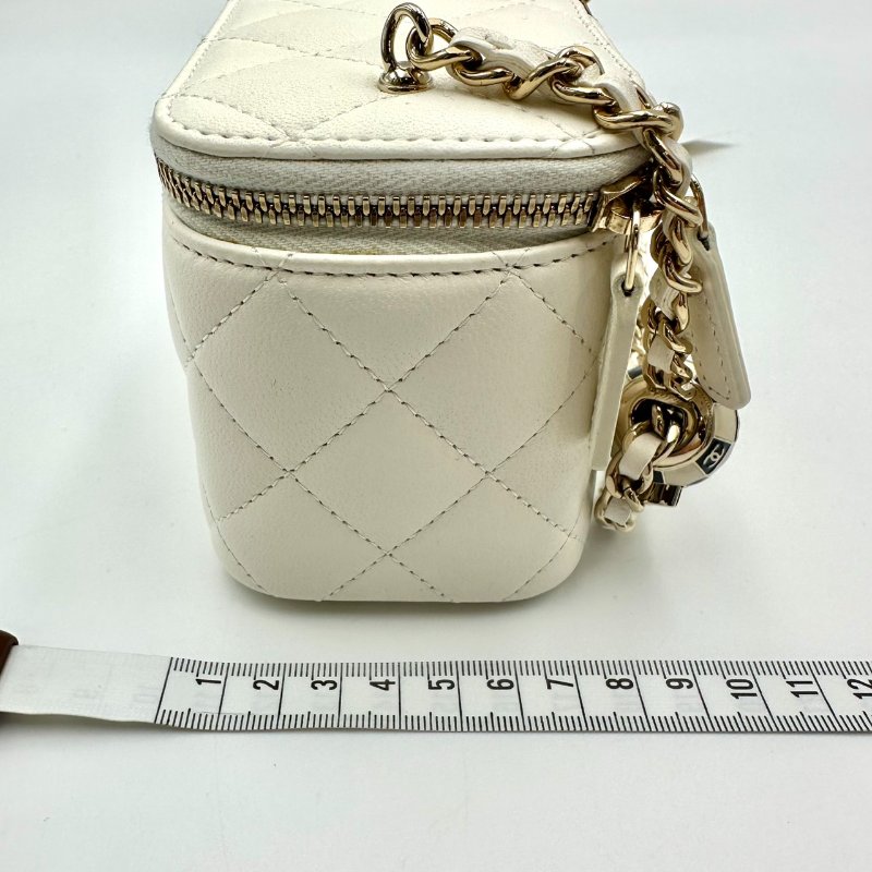 【美收精品】CHANEL 白色足球Mini Vanity C-42-13