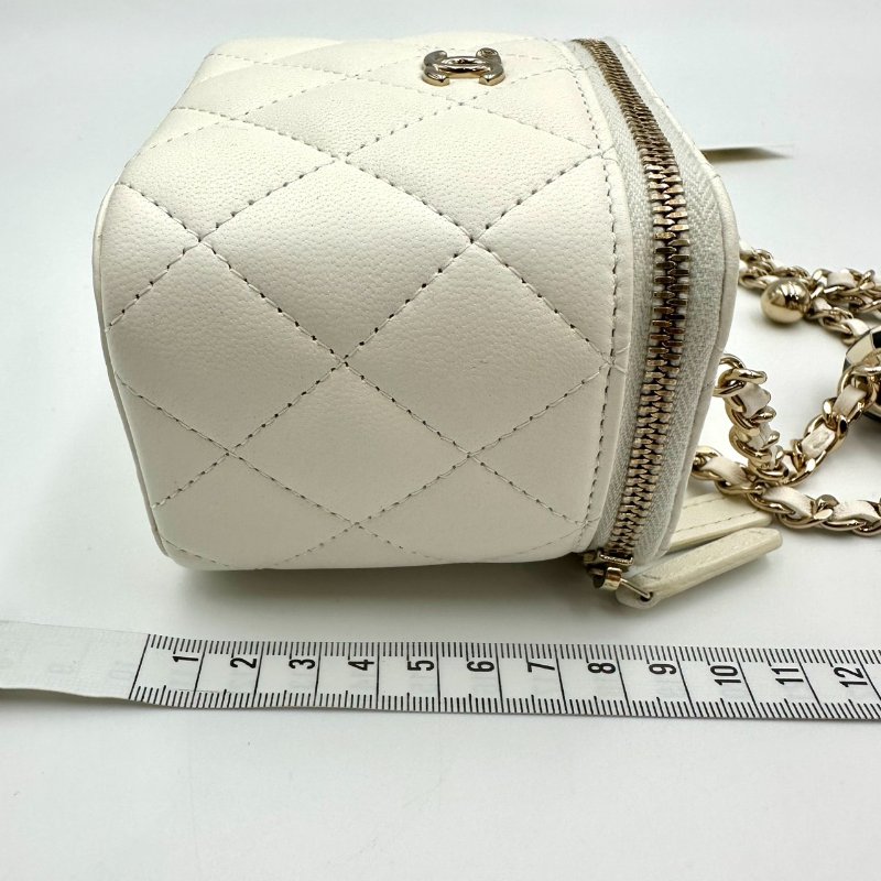 【美收精品】CHANEL 白色足球Mini Vanity C-42-14