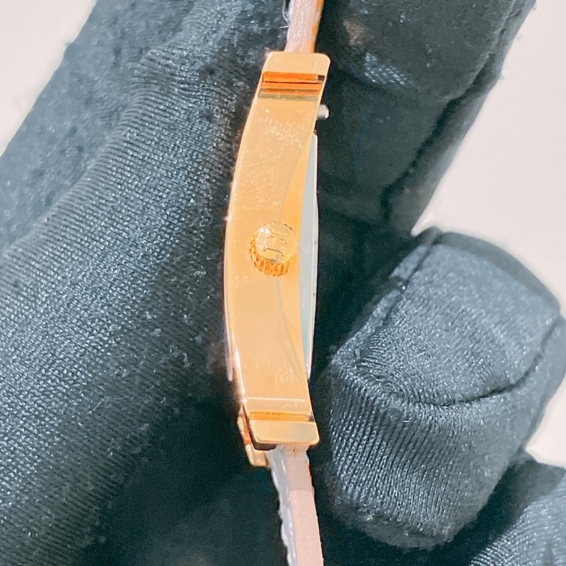 TK1905 HERMES 愛馬仕小號經典H字貝母面連鑽石鱷魚皮帶石英錶HEURE H 21MM WATCH 11 DIAMONDS 0.027CT ALLIGATOR GRIS PERLE X RGHW-4