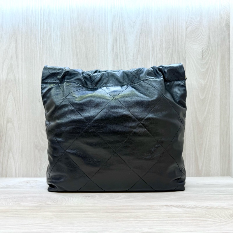 Chanel黑金小牛皮小號22Bag/AS3260-1