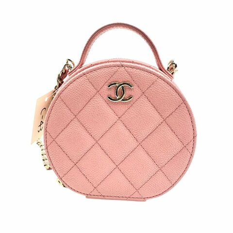 【美收精品】CHANEL 粉紅小圓餅包 C-43