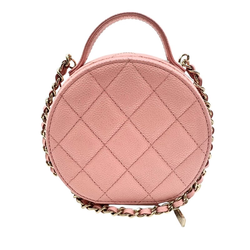 【美收精品】CHANEL 粉紅小圓餅包 C-43-1