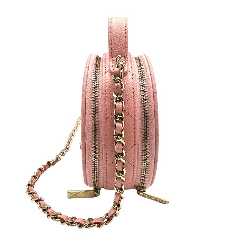 【美收精品】CHANEL 粉紅小圓餅包 C-43-2