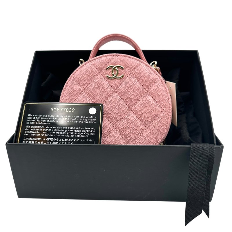 【美收精品】CHANEL 粉紅小圓餅包 C-43-11
