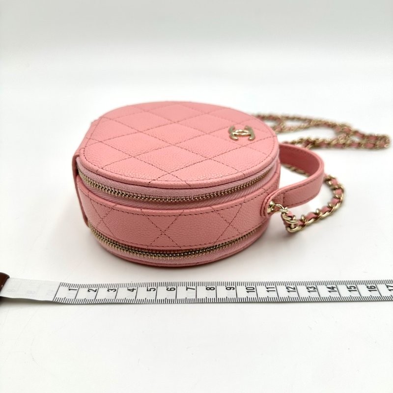 【美收精品】CHANEL 粉紅小圓餅包 C-43-14