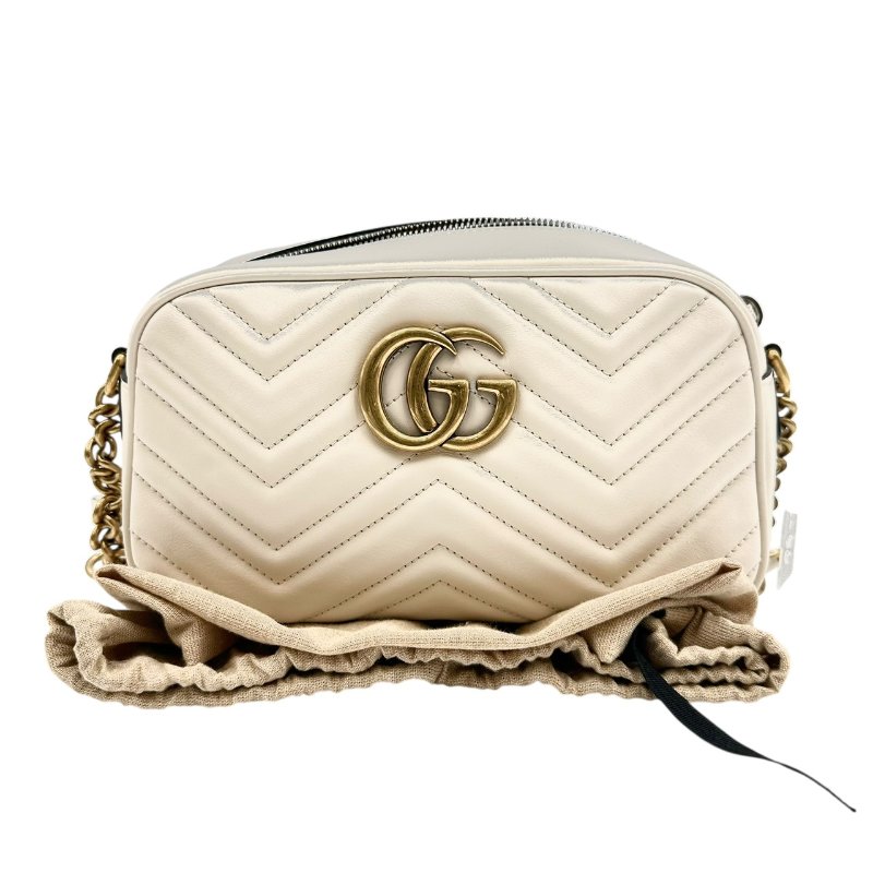 【美收精品】GUCCI 白色肩背包 C-50-11