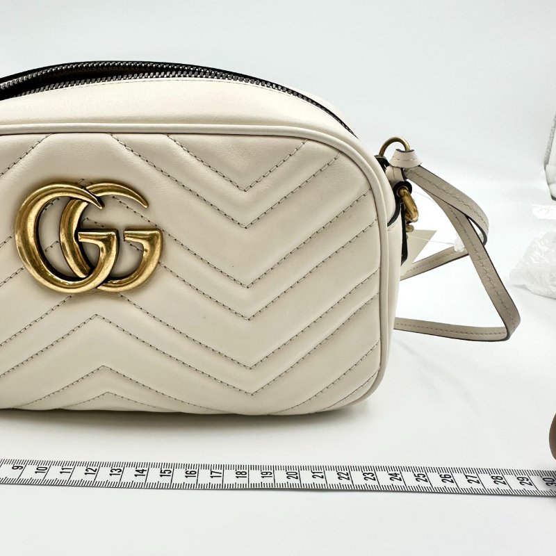 【美收精品】GUCCI 白色肩背包 C-50-12
